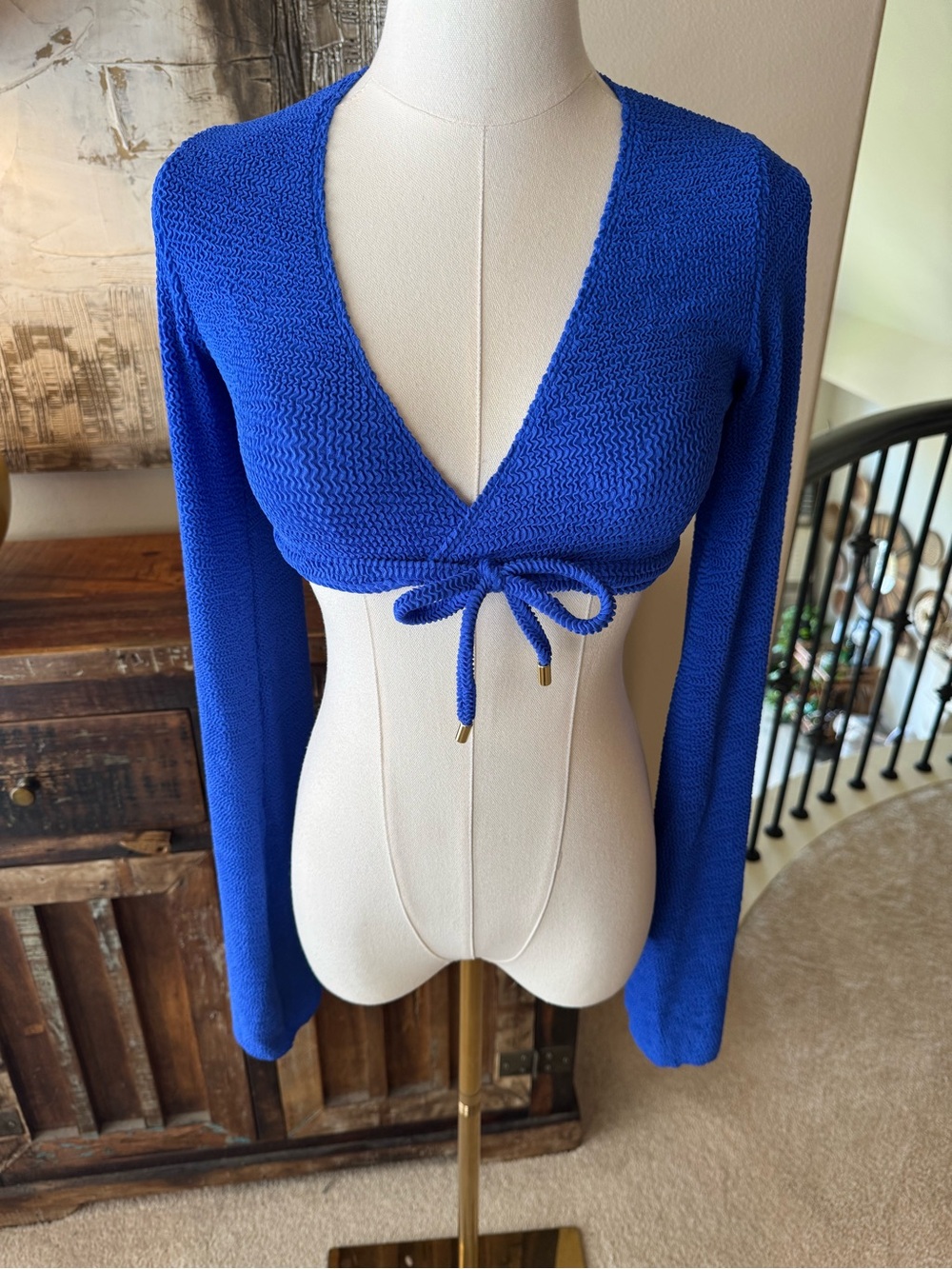 Monday Swimwear wrap swim top - size L NWOT - Picture 7 of 15